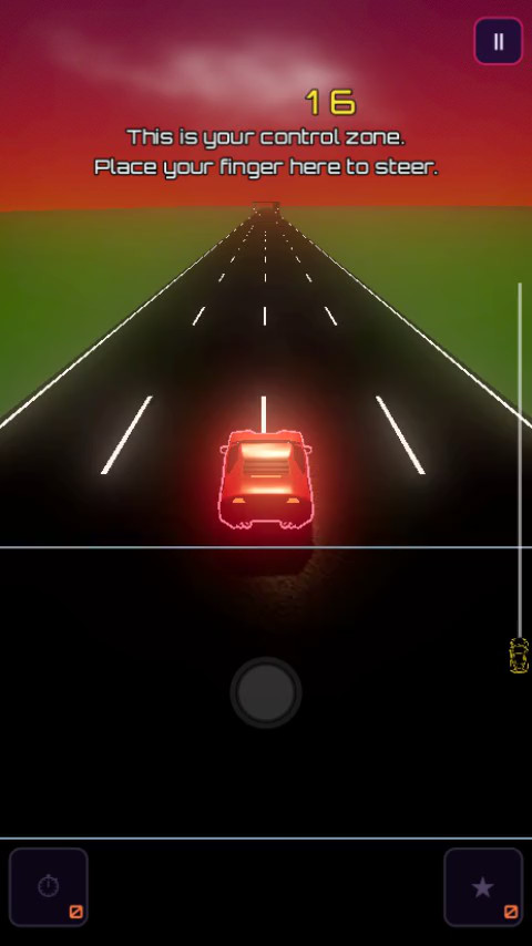 Game scene from Midnight Motorway