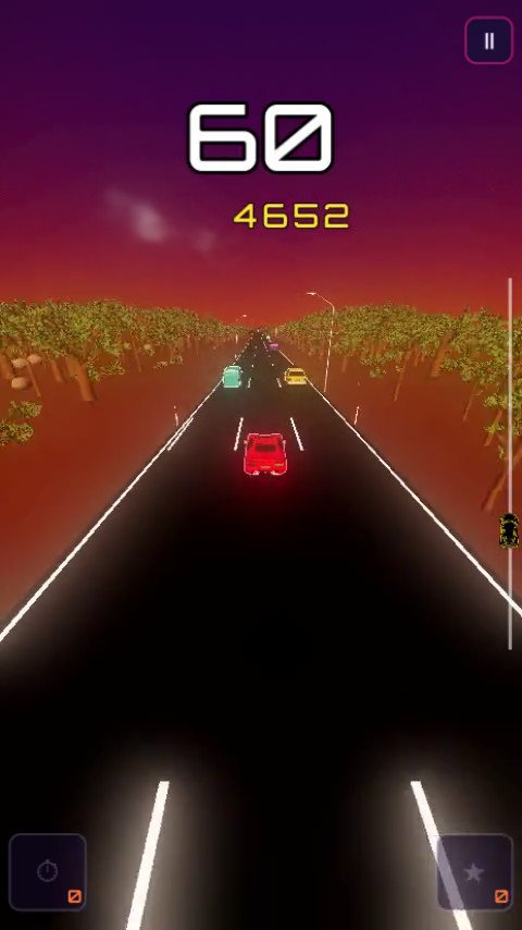 Game scene from Midnight Motorway