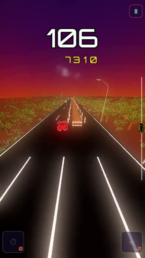 Game scene from Midnight Motorway