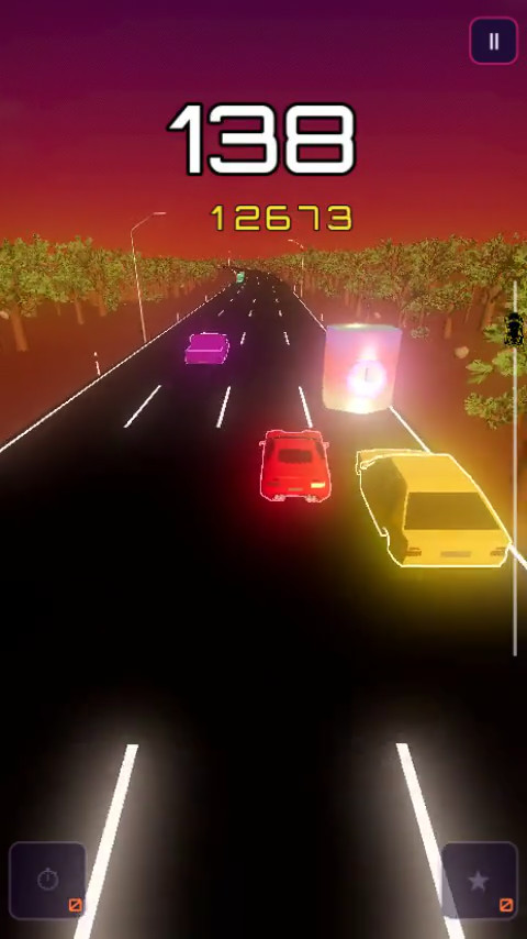 Game scene from Midnight Motorway