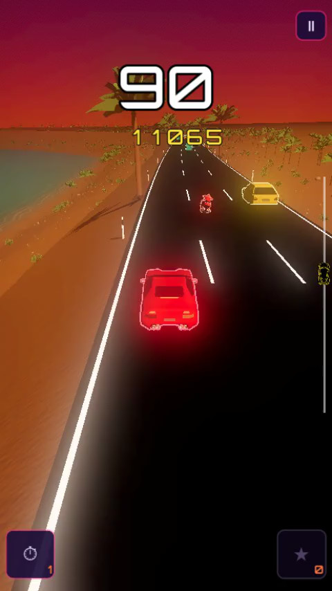 Game scene from Midnight Motorway