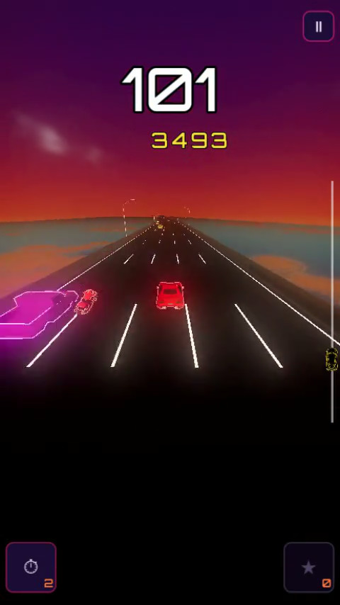 Game scene from Midnight Motorway