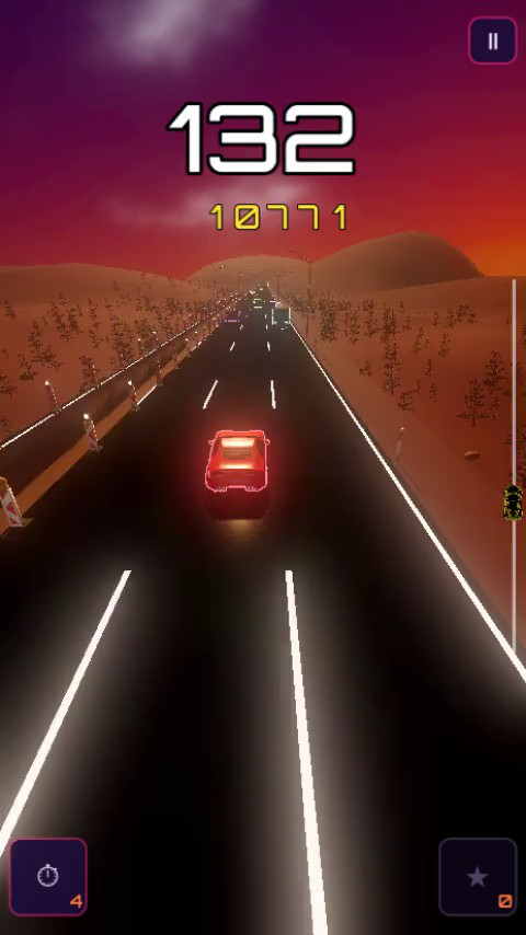 Game scene from Midnight Motorway