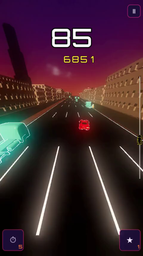 Game scene from Midnight Motorway