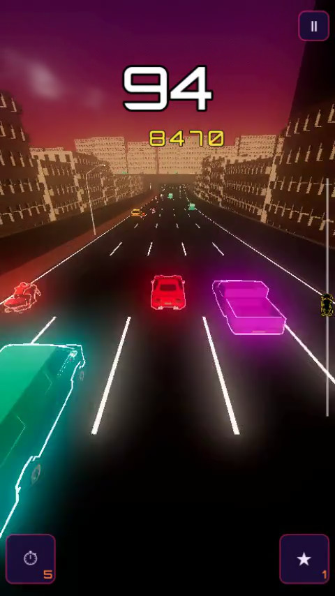 Game scene from Midnight Motorway