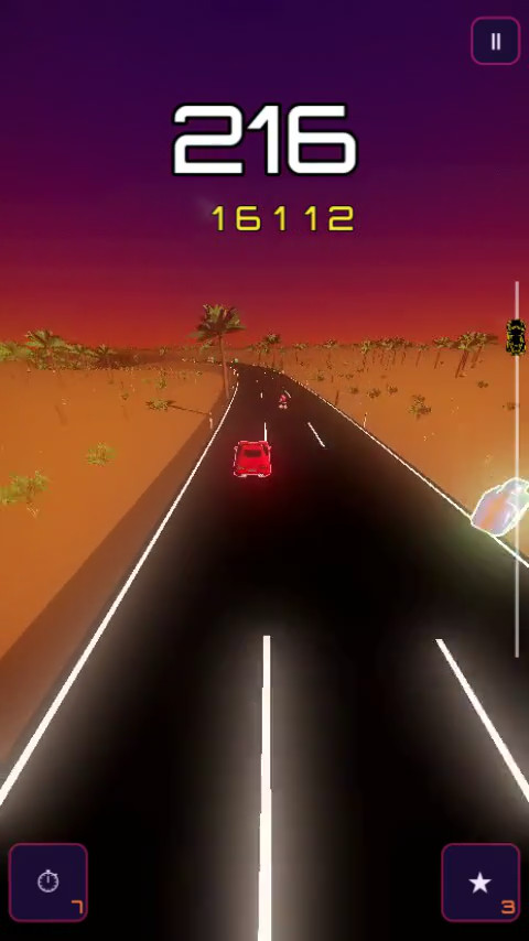 Game scene from Midnight Motorway